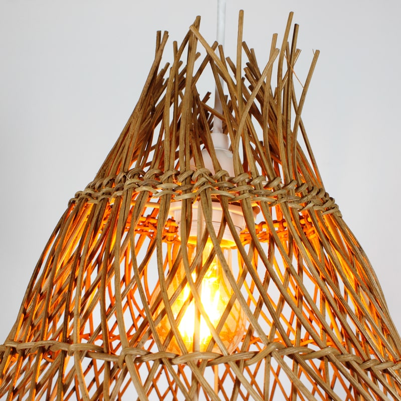 Lámparas colgantes de mimbre WILLOW Lámparas de mimbre